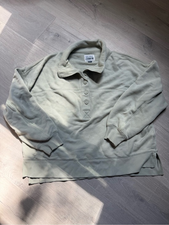 American Eagle Outfitters Sweaters - American Eagle muted green pullover oversized sweatshirt size small